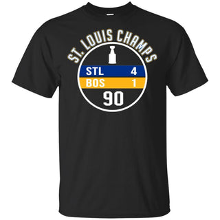 St. Louis Blues Champs Final Match 4-1 Hockey T-Shirt VA06