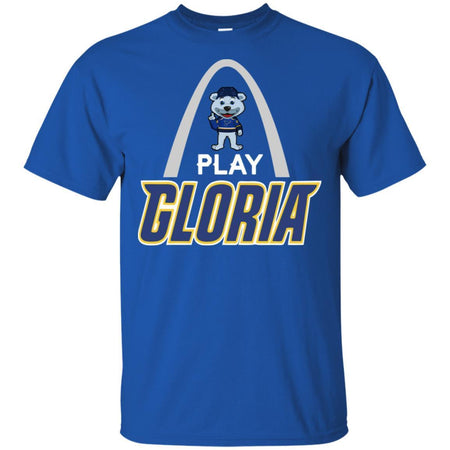 St Louis Blues Play Gloria Mascot Louie Stanley Cup Champions T-Shirt HA06