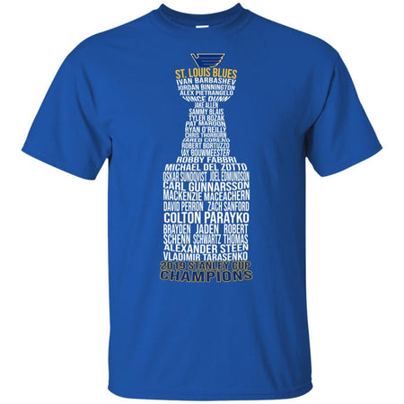 St. Louis Blues Players Names Stanley Cup Championship 2019 T-Shirt VA06